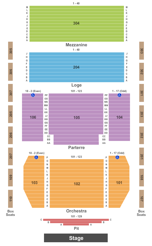 Classic Center Theatre Hadestown Seating Chart